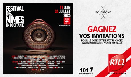 Places à gagner pour le Festival de Nîmes