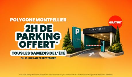 2H DE PARKING OFFERT TOUS LES SAMEDIS