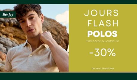 Jours Flash Bexley : -30% sur les polos !