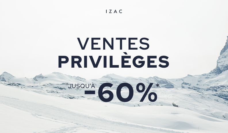 Ventes Privilèges chez Izac