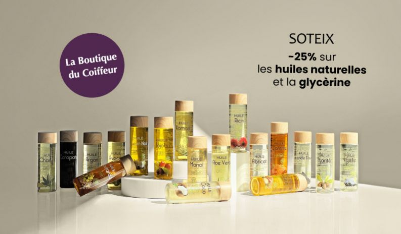 OFFRE DU MOIS : HUILES ET GLYCERINE SOTEIX