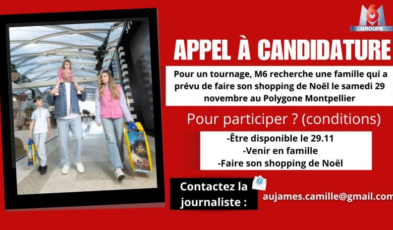 APPEL À CANDIDATURE M6