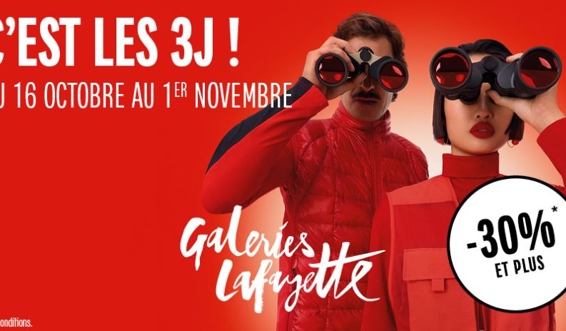 C'est les 3J aux Galeries Lafayette !
