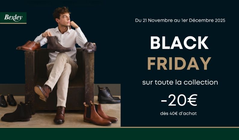 Black Friday chez Bexley : –20 € dès 40 € d’achat