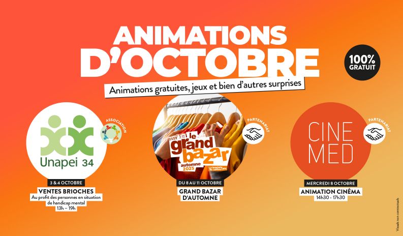 Animations du mois d'Octobre :