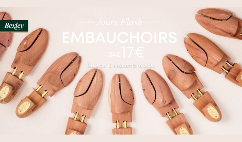 Offre flash Bexley : les embauchoirs en cèdre à -50 %