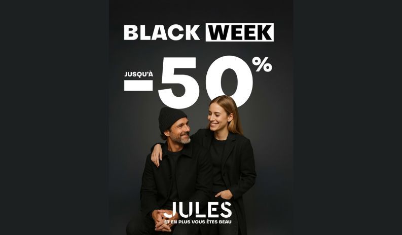 Black Friday chez Jules : jusqu’à –50 %