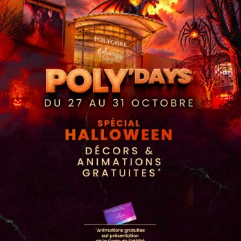 🦇POLY’DAYS SPÉCIAL HALLOWEEN
😱Ne manquez pas vos prochaines animations à venir cette semaine, préparez-vous à frisso…
